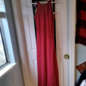 Chelsea Nites Red Sleeveless Dress
